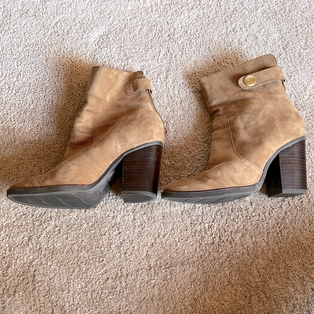 Real Leather Suede Ankle Boots
